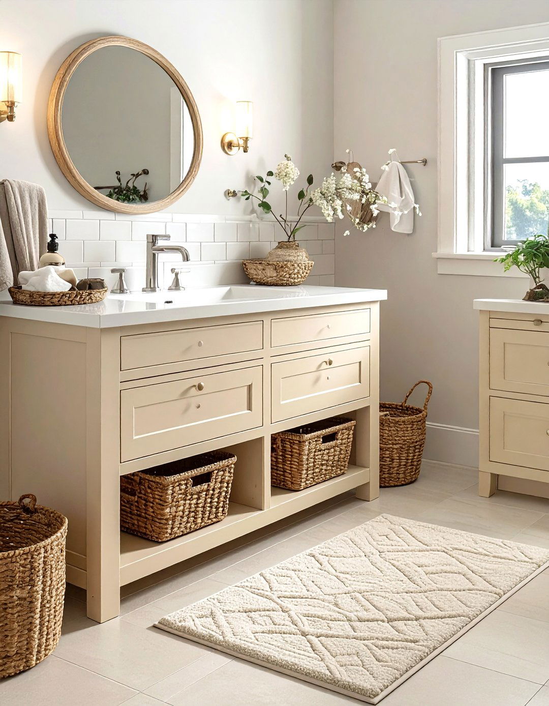 30 Cream Bathroom Furniture Ideas for a Sophisticated Look
