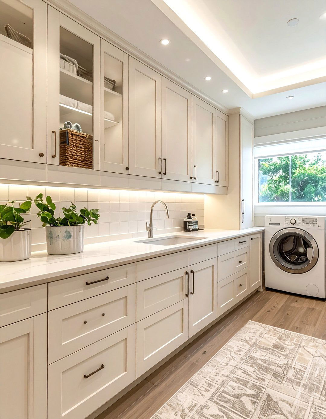 Cream Utility Cabinets - 30 cream kitchen furniture ideas