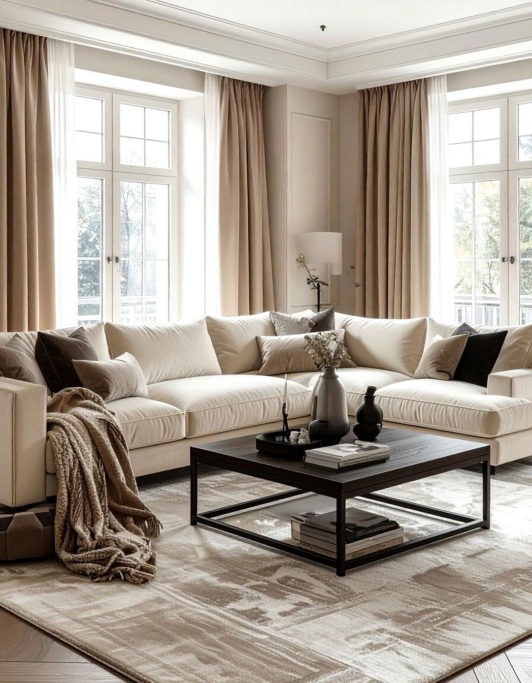 30 Cream Living Room Furniture Ideas for a Chic Interior Design