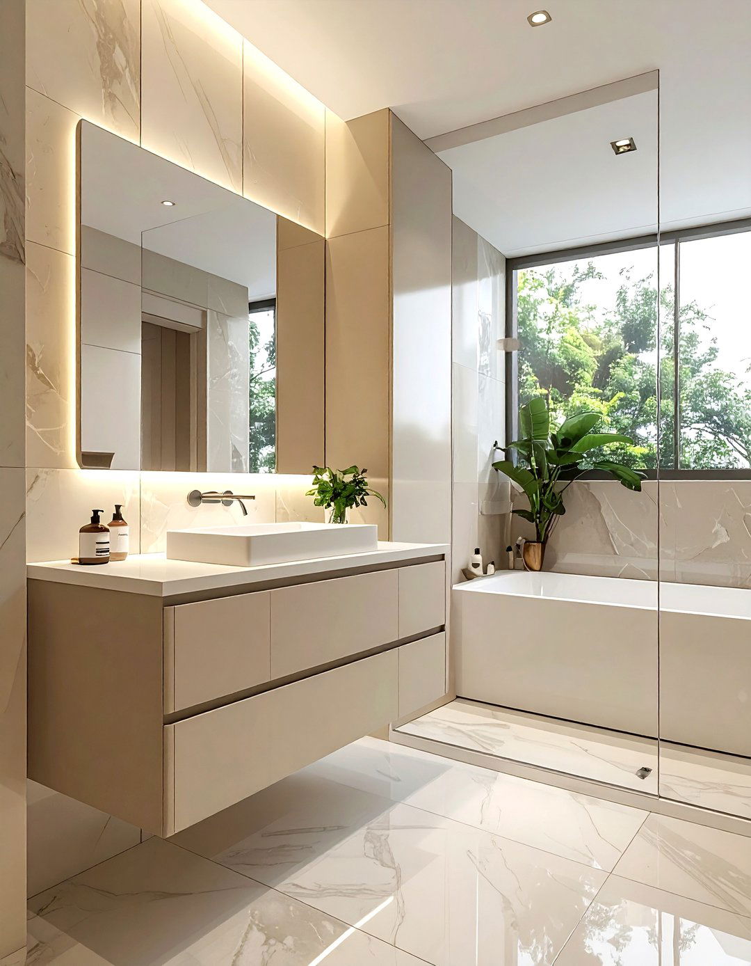 Cream Wall Mounted Cupboard - 30 cream bathroom furniture ideas