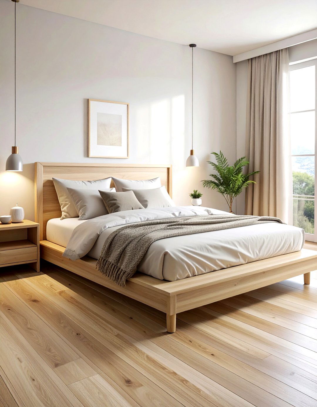 Cream Wood Bed - 30 cream bedroom furniture ideas