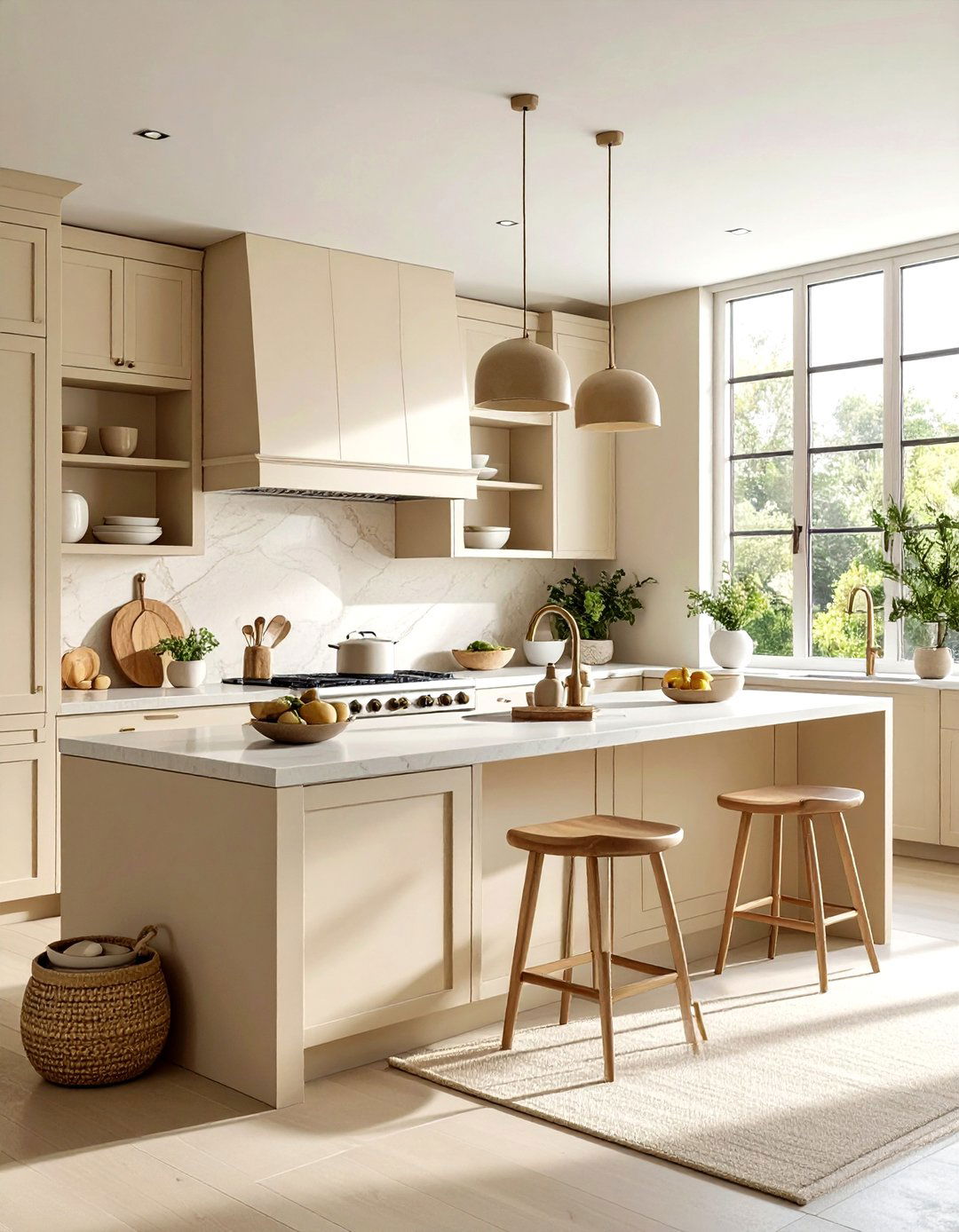 Cream and Beige Kitchen - 30 cream kitchen decor ideas