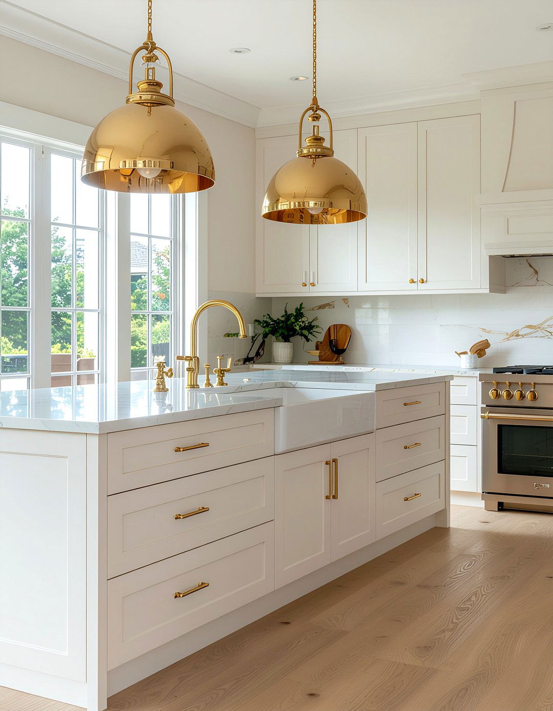Cream and gold kitchen - 30 warm cream kitchen ideas