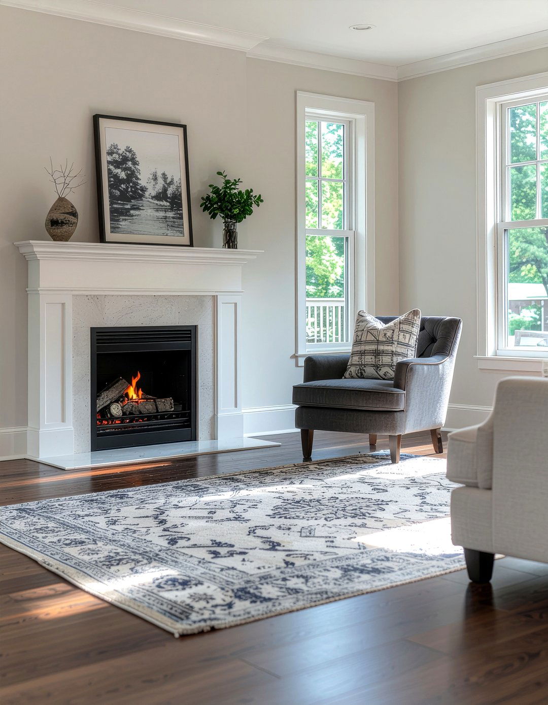 Cream and grey living room - 30 cream living room ideas