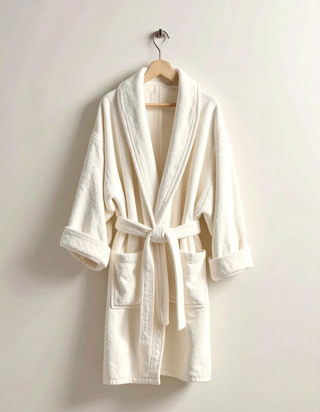 Cream bath robe hook - 30 cream bathroom accessories ideas