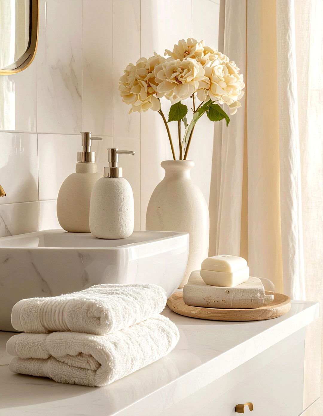 Cream bathroom accessories - 30 cream bathroom ideas