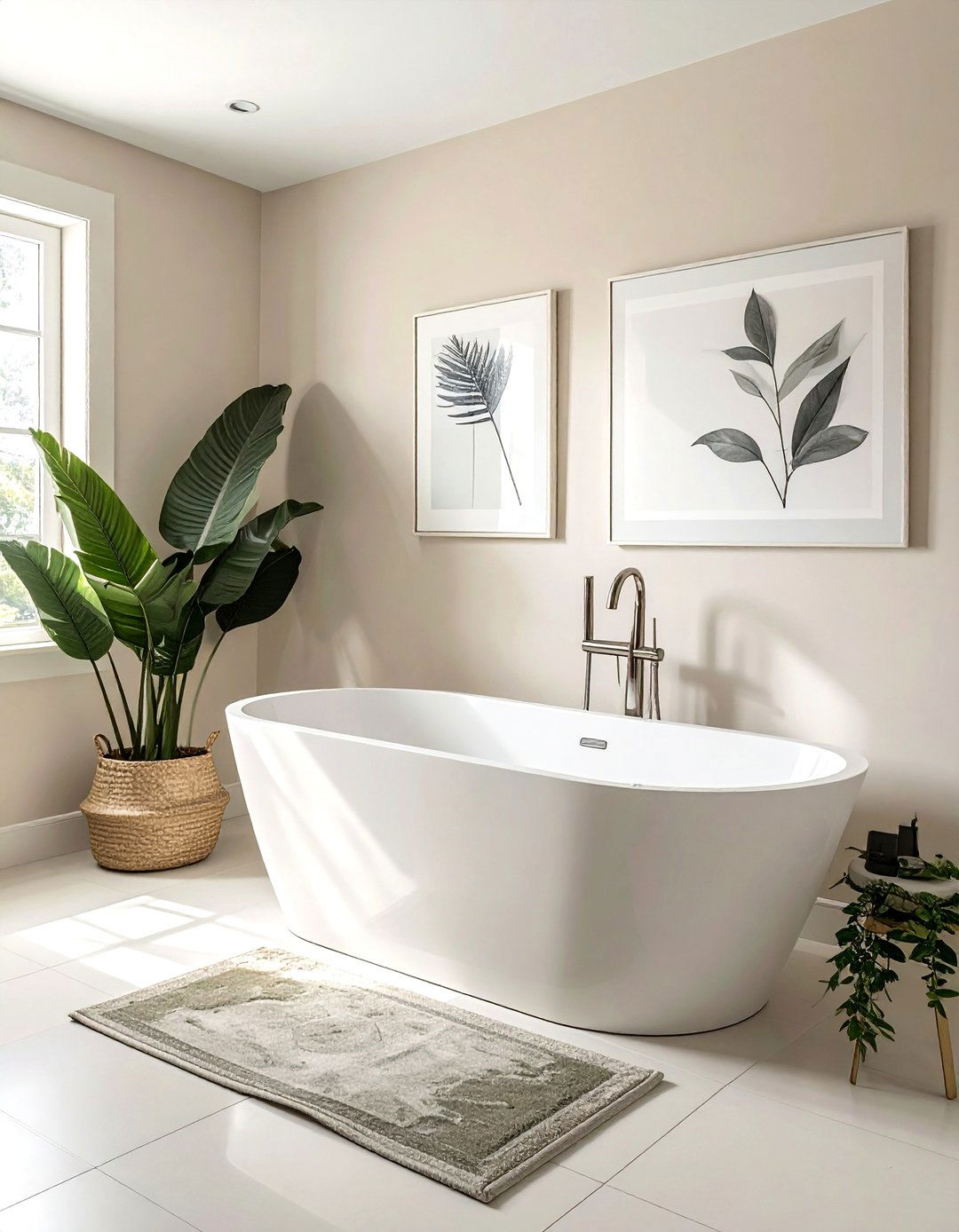 Cream bathroom walls - 30 cream bathroom ideas