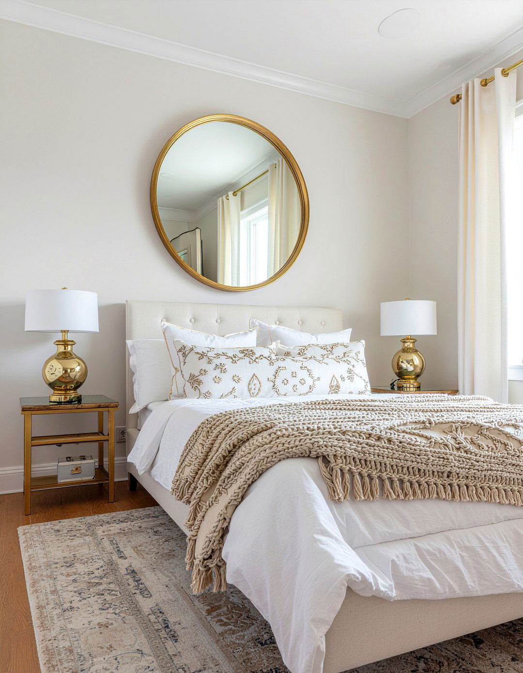 Cream bedroom gold decor - 30 bedroom cream walls