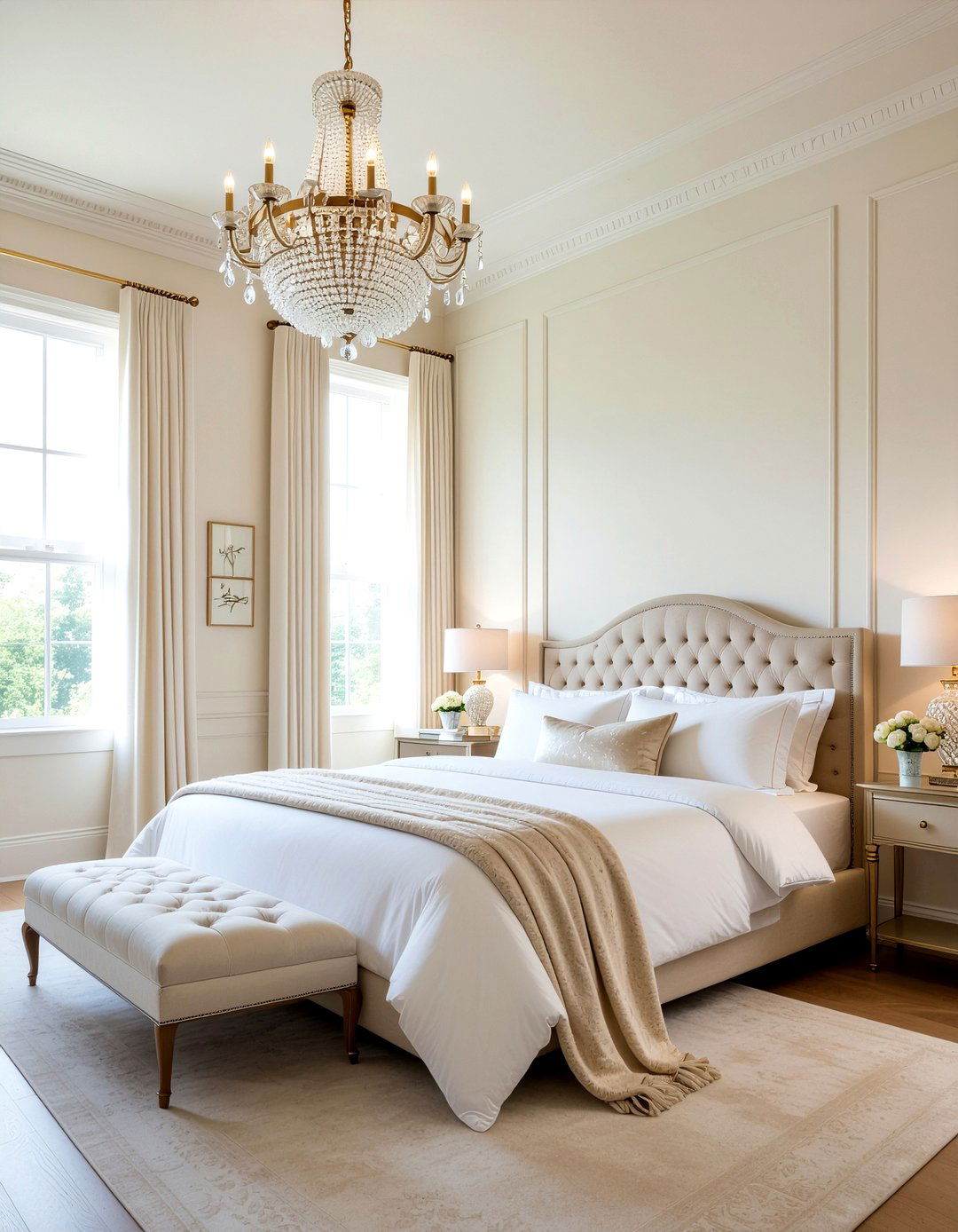 Cream bedroom luxury style - 30 bedroom cream walls