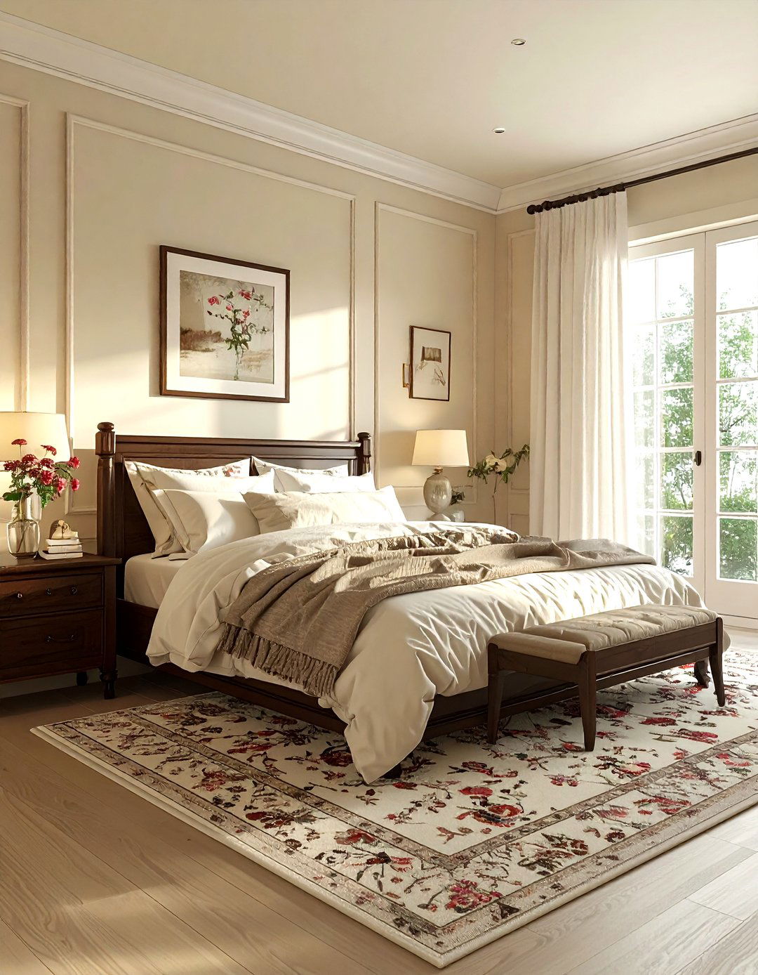 Cream bedroom walls - 30 bedroom paint ideas