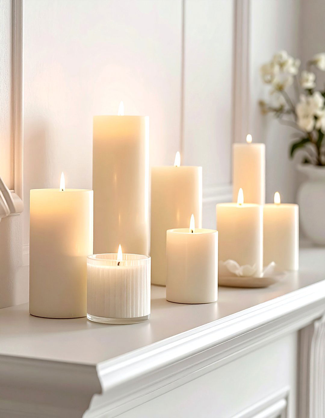 Cream candle holder - 30 cream bedroom accessories ideas