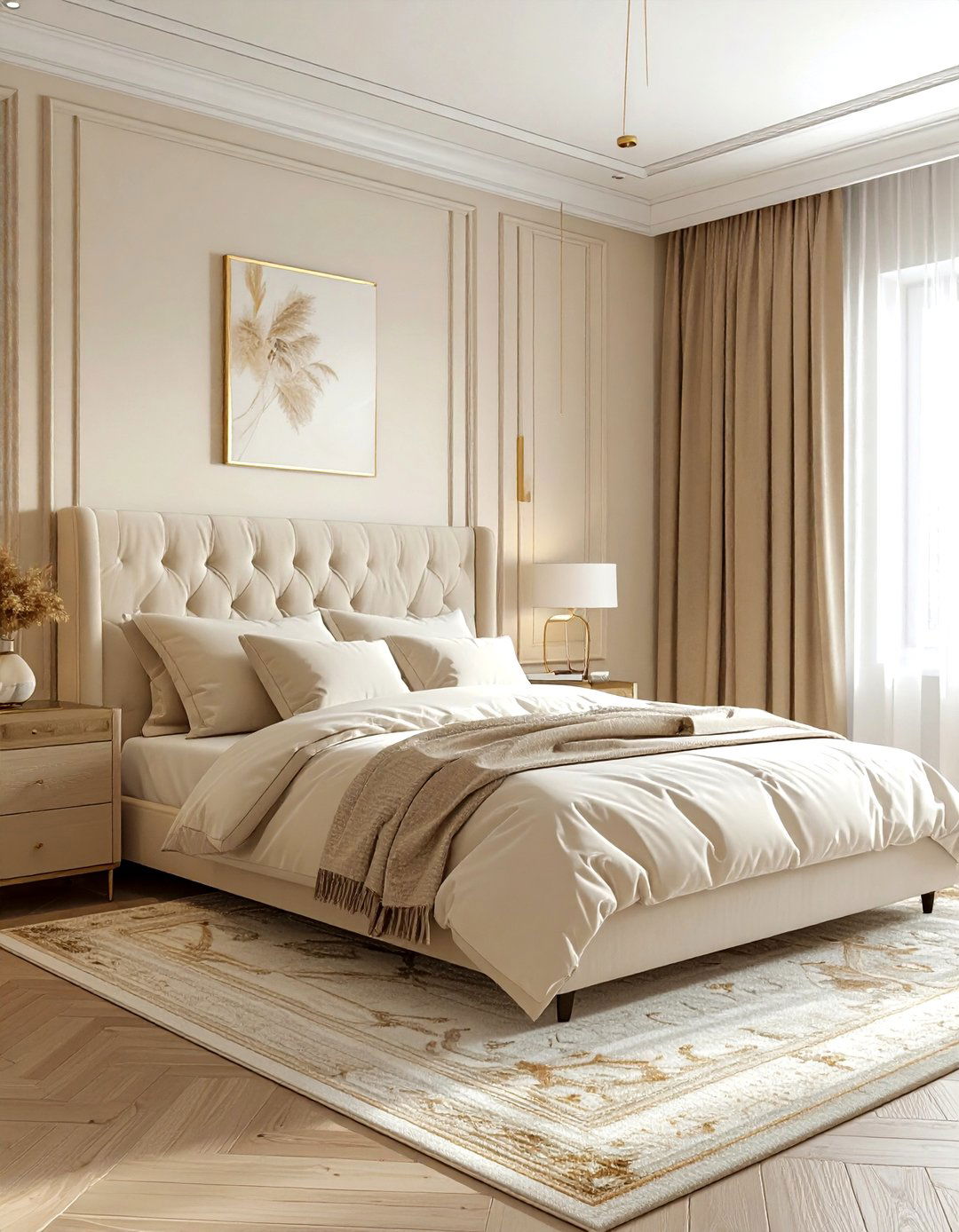 Cream colored bedroom - 30 bright bedroom ideas