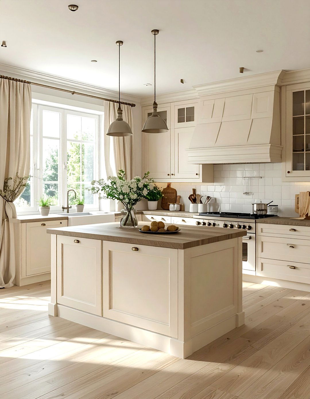 Cream colored kitchen - 30 cottage kitchen ideas