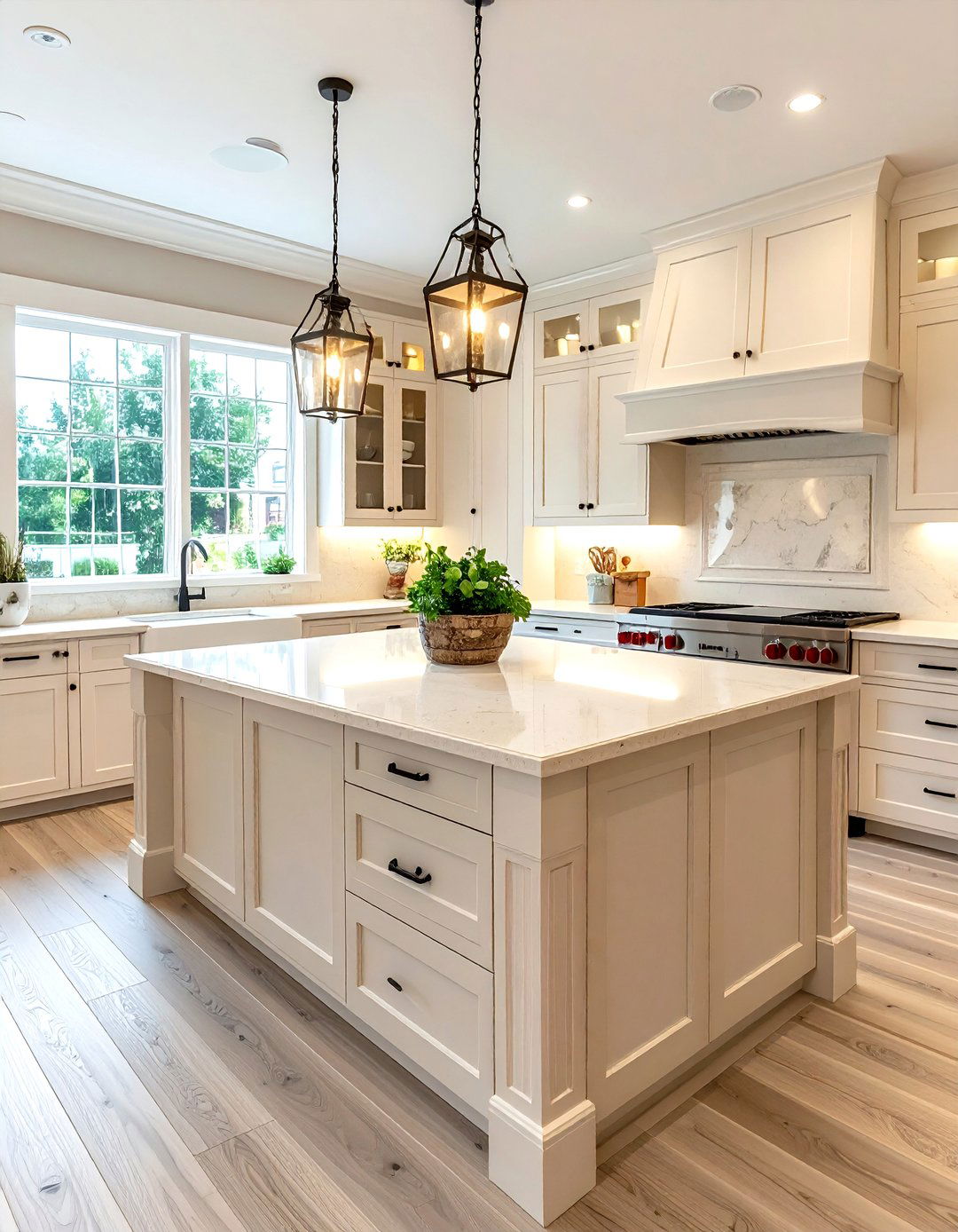 Cream colored quartz countertops - 30 Caesarstone kitchen ideas