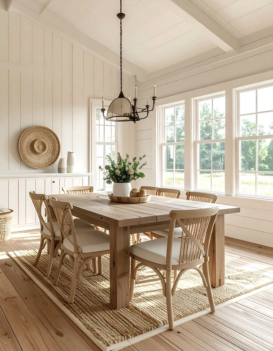 Cream farmhouse dining room - 30 cream dining room design ideas