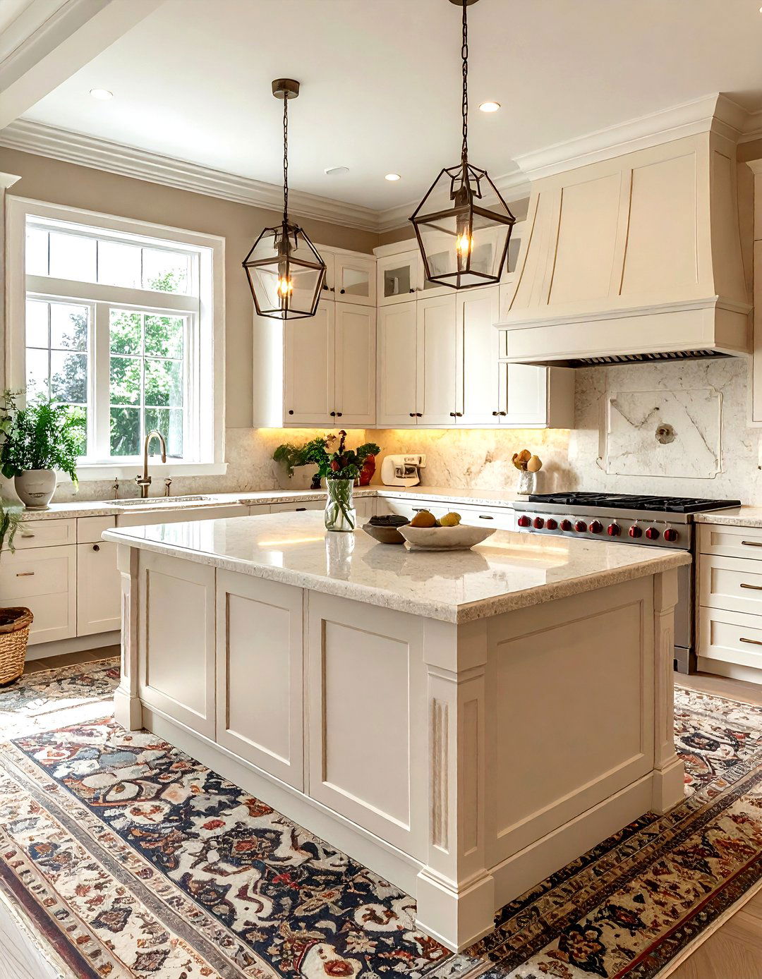 Cream granite kitchen - 30 granite kitchen ideas