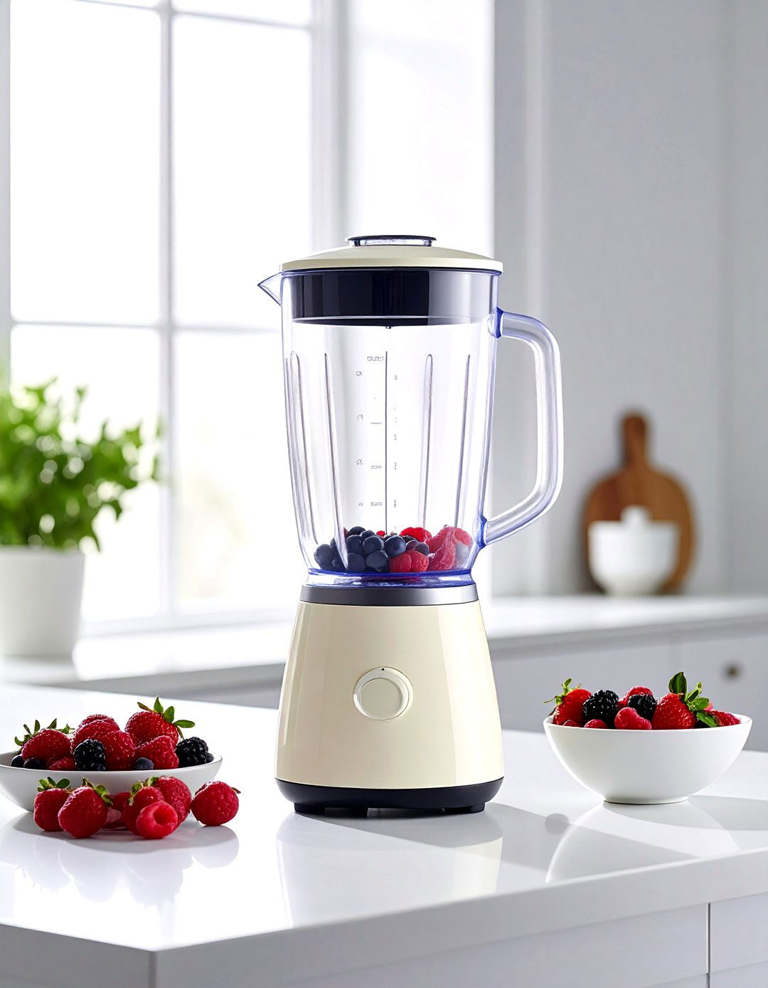 Cream high speed blender - 30 cream kitchen accessories ideas