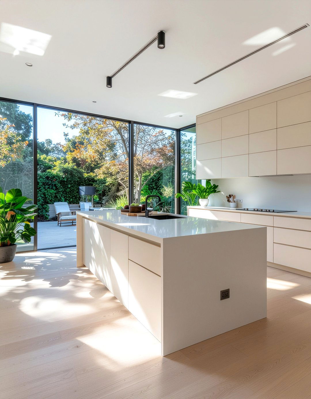 Cream kitchen with natural light - 30 warm cream kitchen ideas