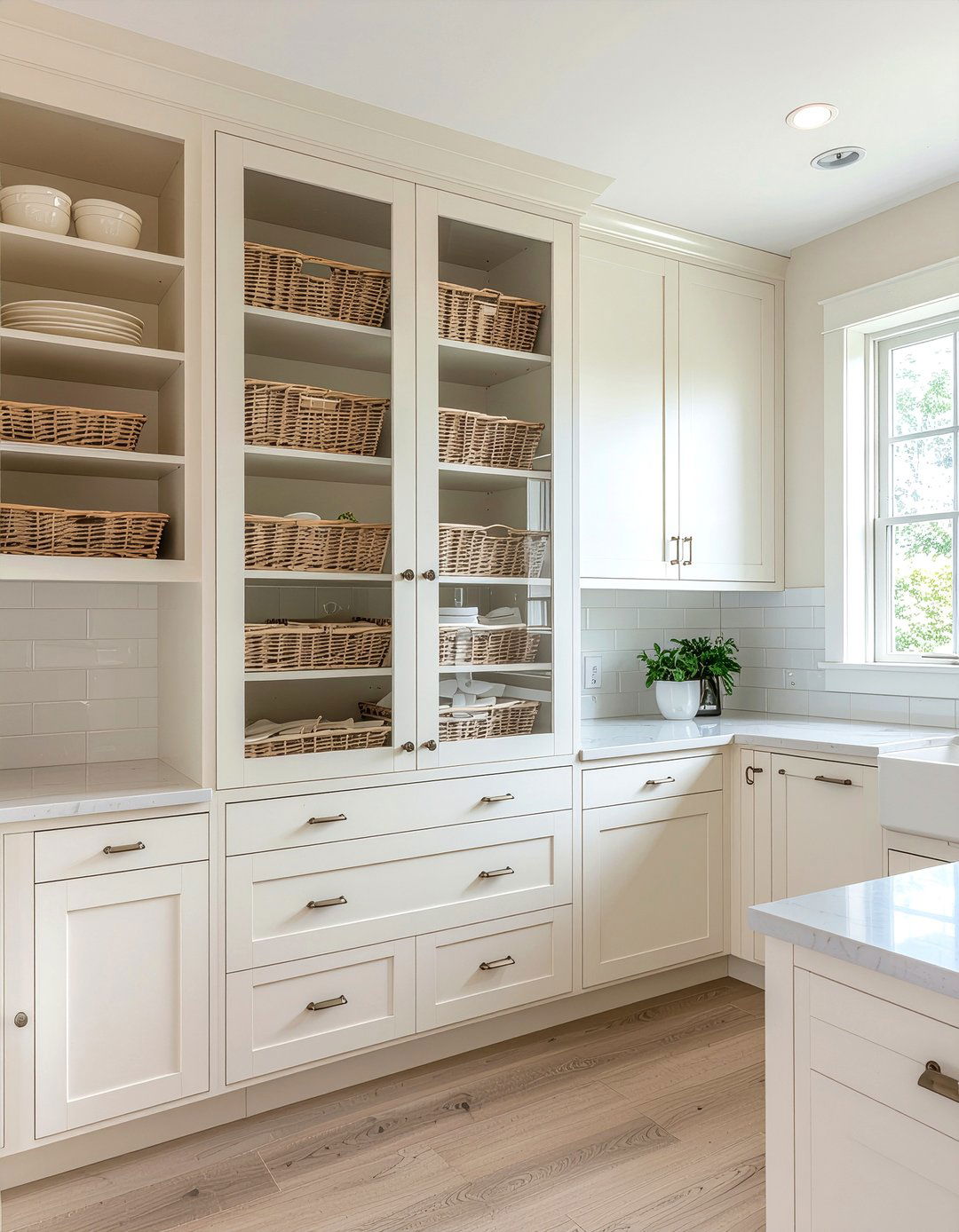 Cream kitchen with pantry - 30 warm cream kitchen ideas