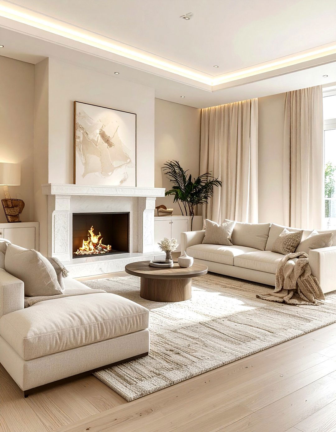 Cream living room - 30 living room paint ideas