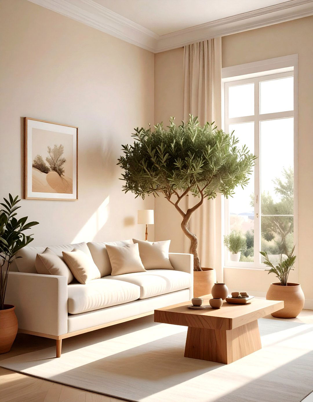 30 Rustic Cream Living Room Ideas for a Soothing Atmosphere