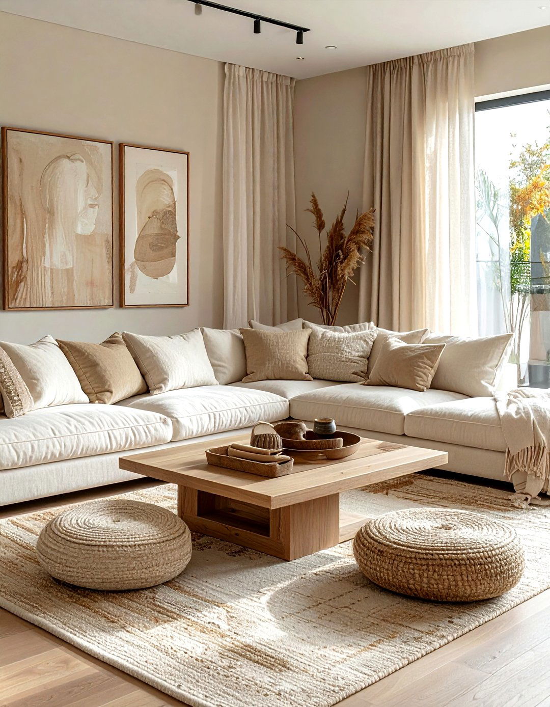 Cream living room - 30 cream decor ideas