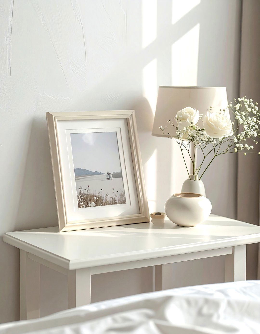 Cream picture frame - 30 cream bedroom accessories ideas