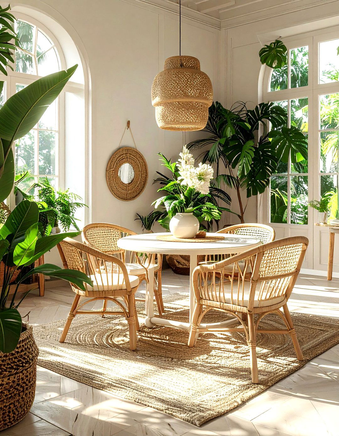 Cream rattan dining furniture - 30 cream dining room furniture ideas