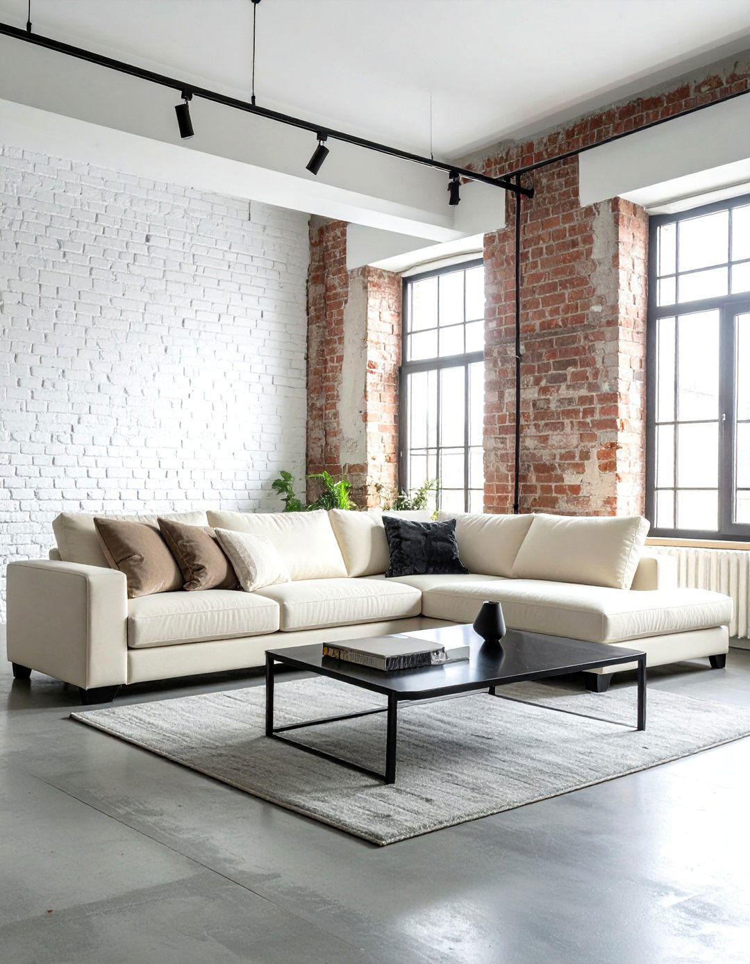Cream sofa industrial living room - 30 industrial cream living room ideas