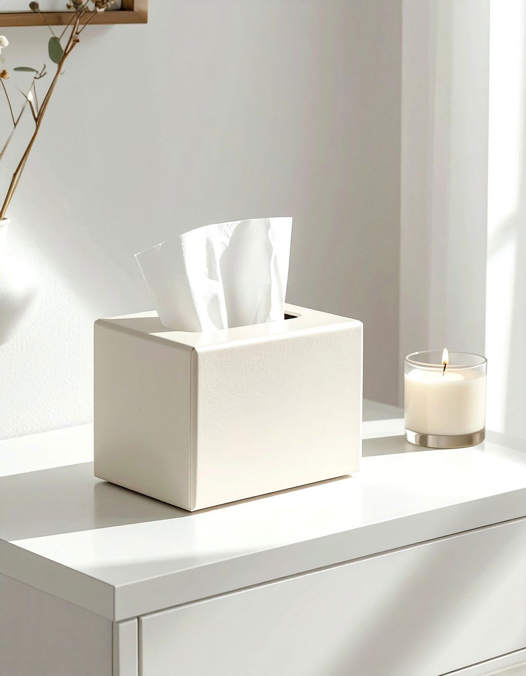 Cream tissue box cover - 30 cream bedroom accessories ideas