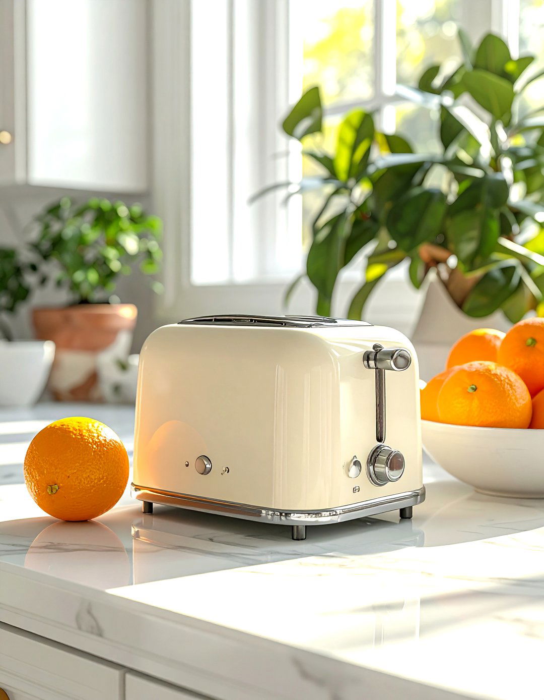 Cream toaster - 30 cream kitchen accessories ideas