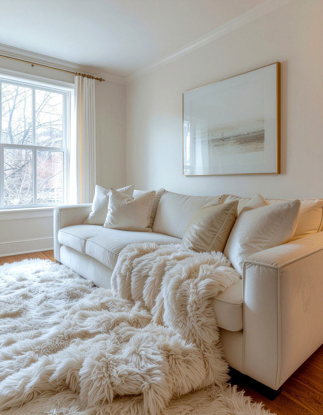 Cream velvet sofa living room - 30 cream living room ideas