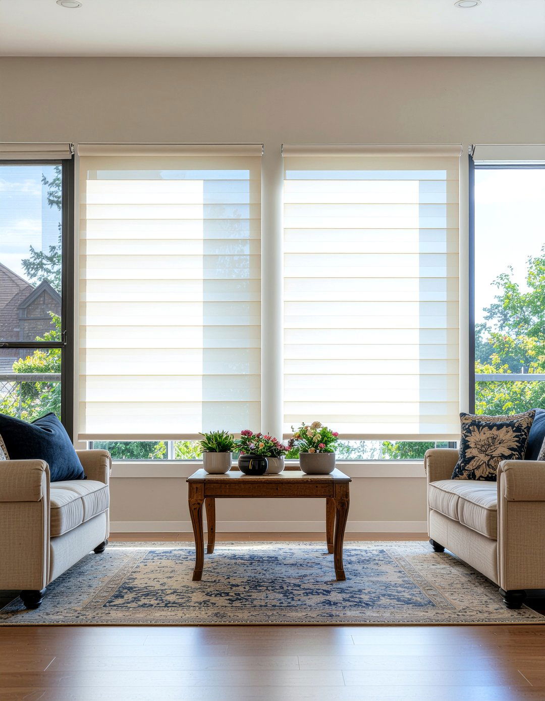 Cream vertical blinds - 30 living room vertical blinds