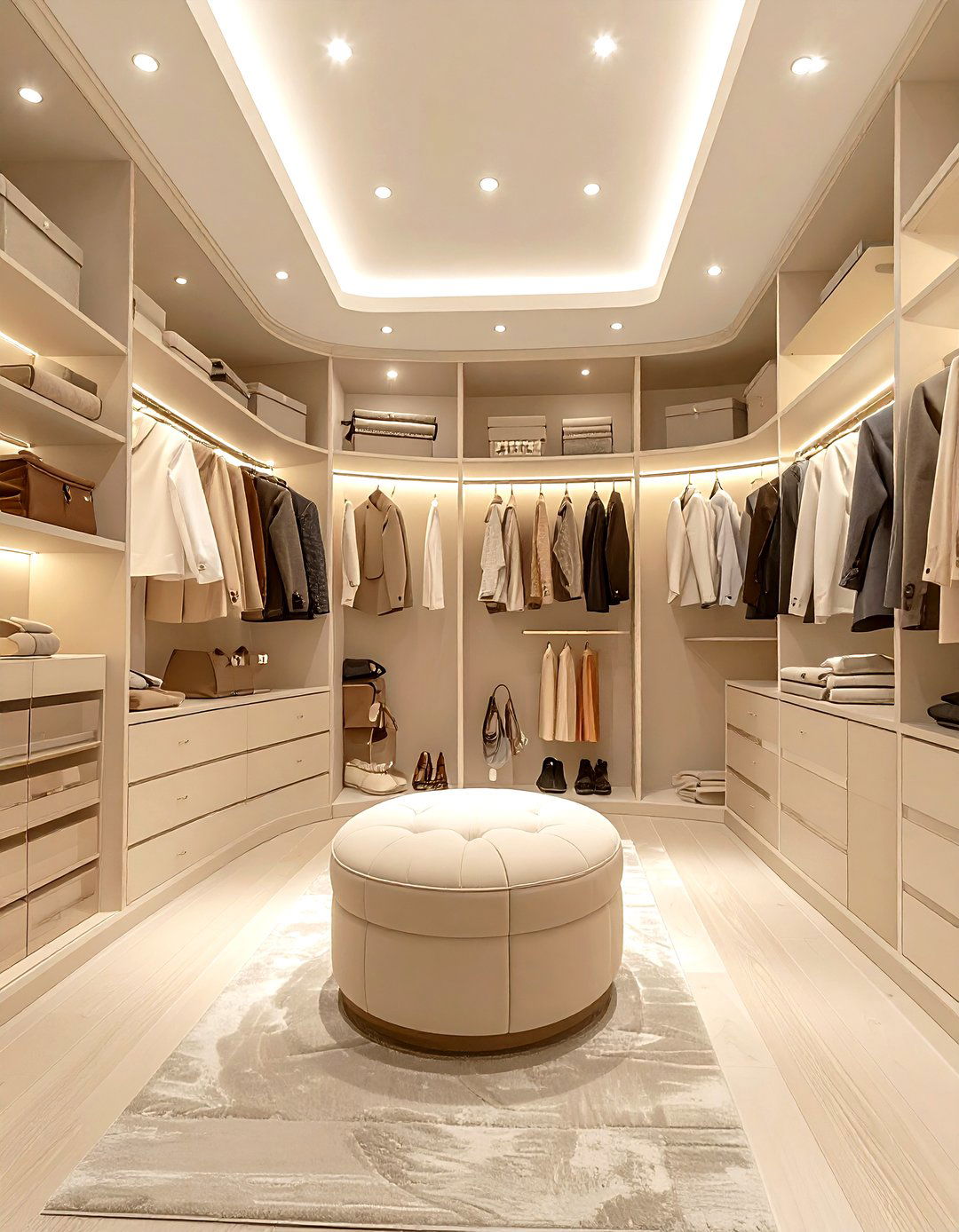 Cream walk in closet - 30 cream decor ideas
