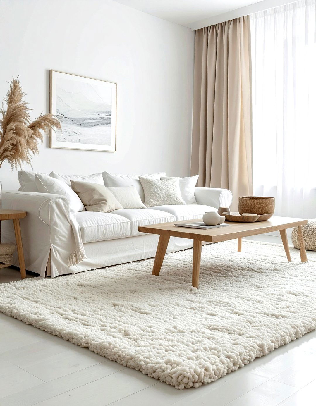 Cream wool rug - 30 living room wool rugs