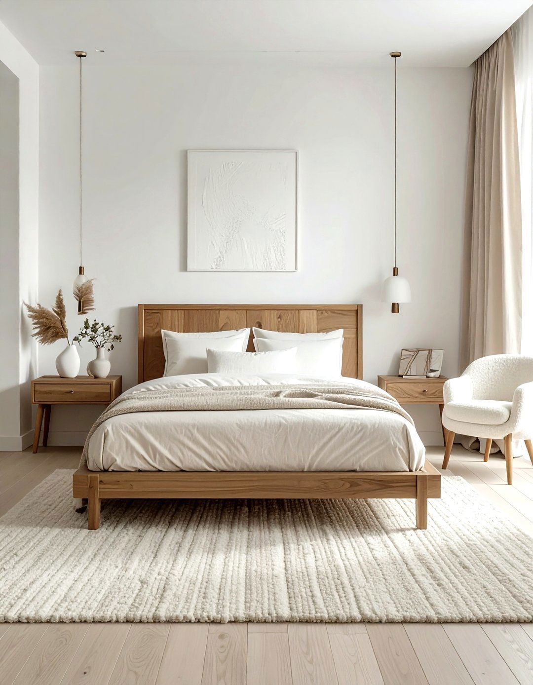 Creamy White Bedroom - 30 bedroom paint color ideas