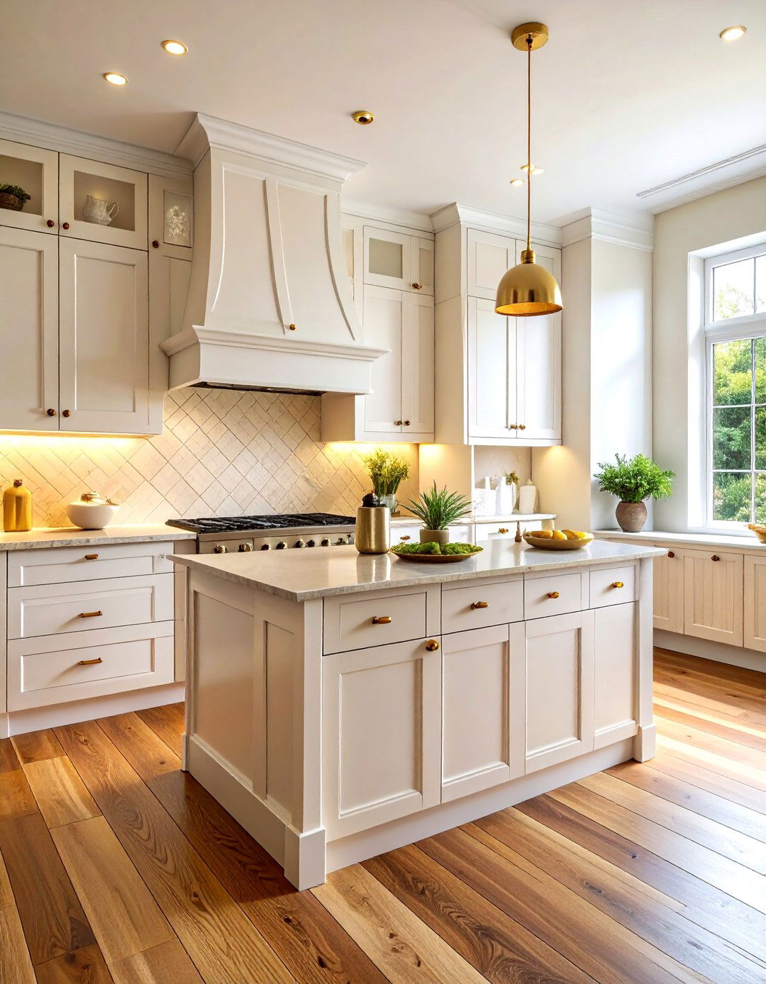 Creamy White Kitchen Cabinets - 30 welcoming kitchen ideas