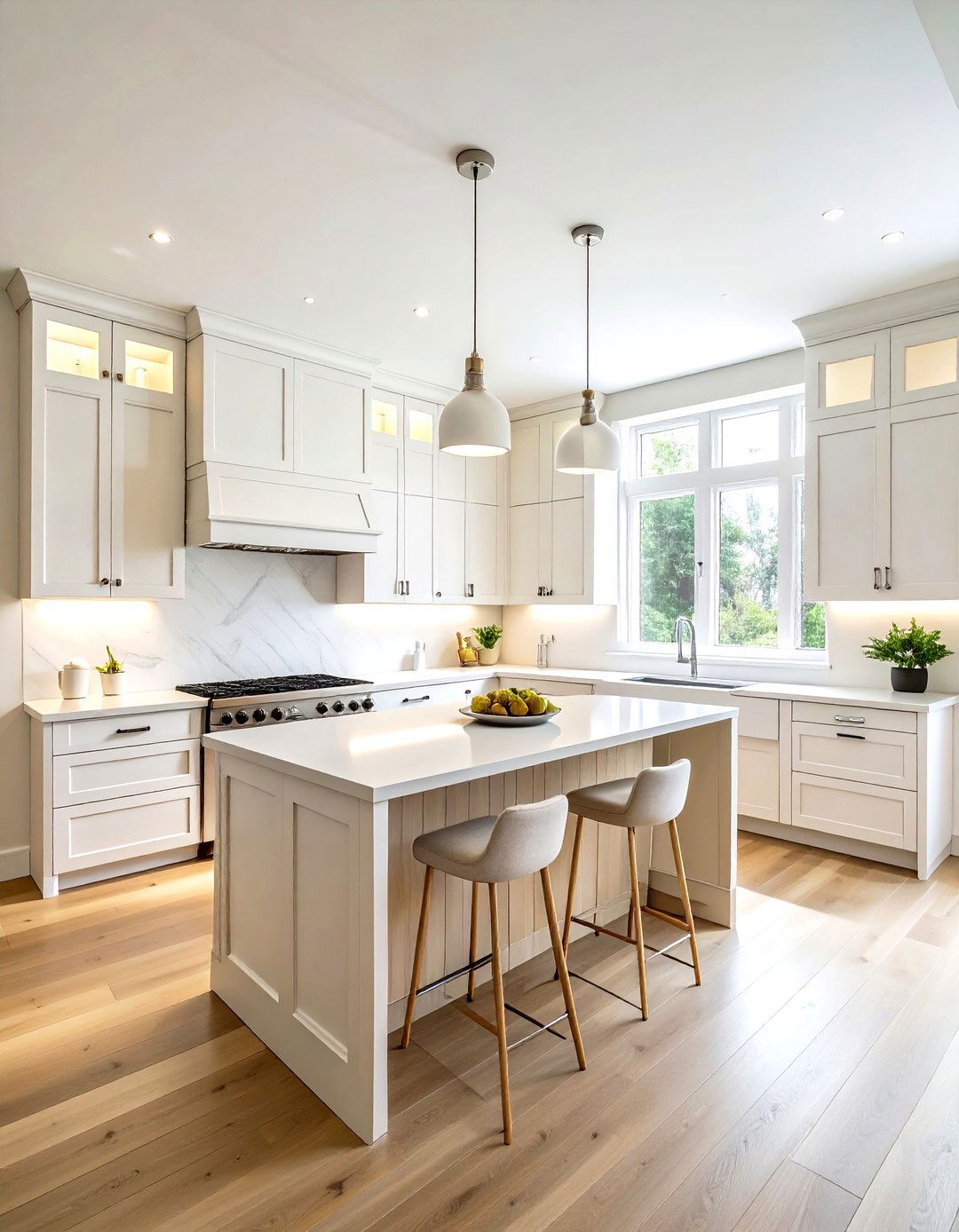 Creamy White Kitchen Walls - 30 kitchen paint ideas