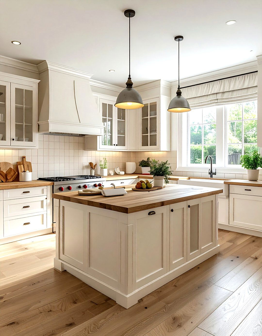 Creamy White Kitchen - 30 kitchen paint color ideas