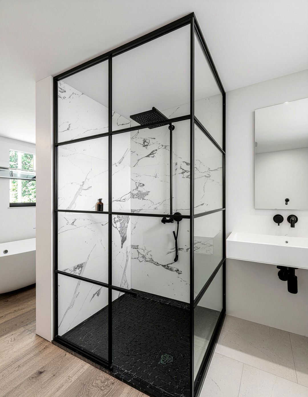 Crittall Shower Screen - 30 bathroom period style ideas