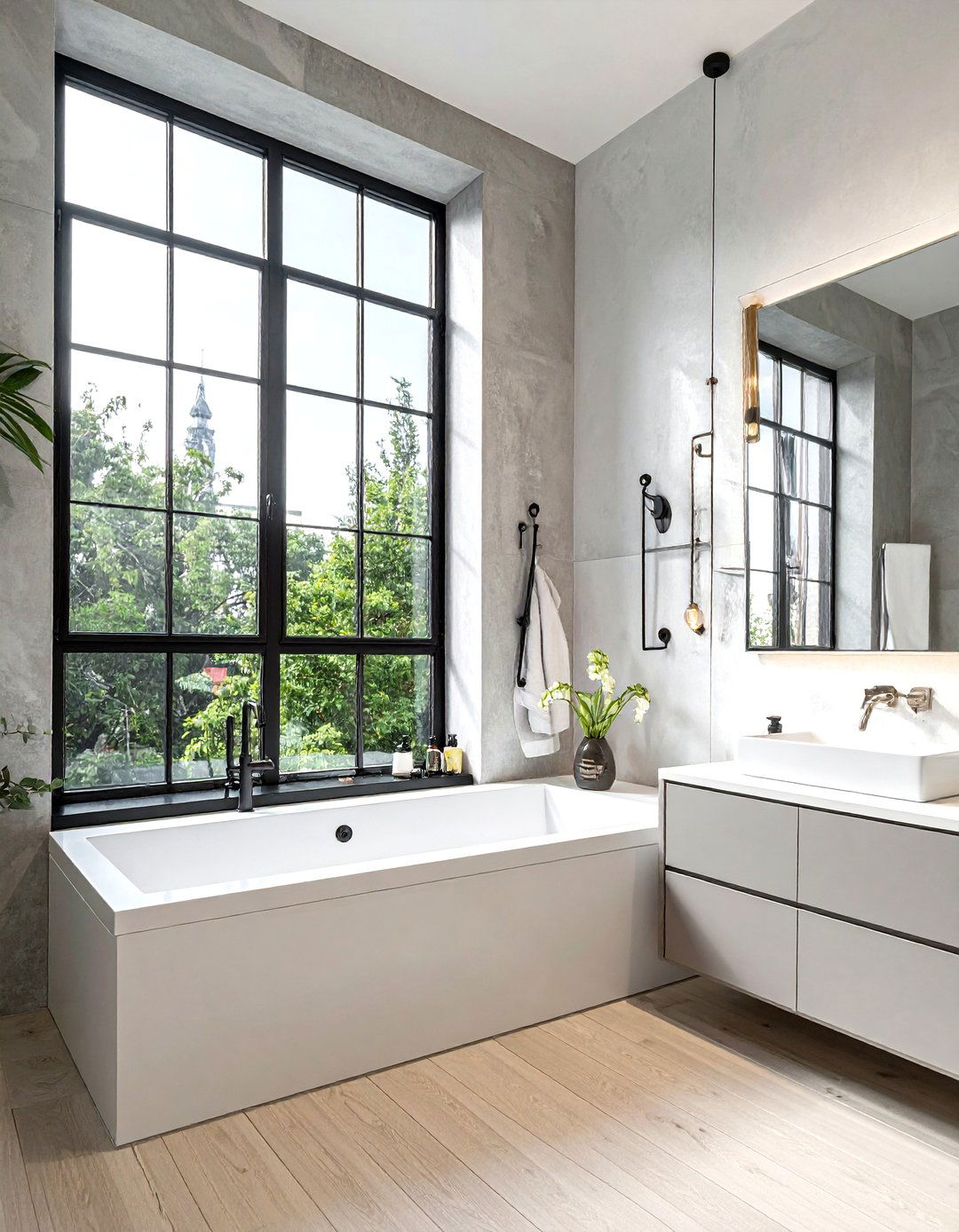 Crittall Style Bathroom Window - 30 bathroom window ideas