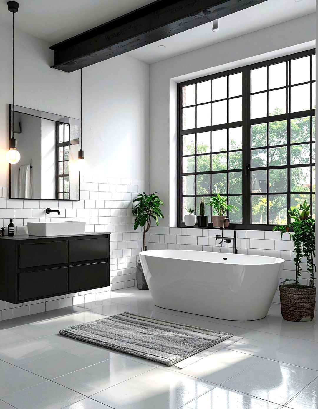 Crittall Style Bathroom Windows - 30 bathroom natural lighting ideas