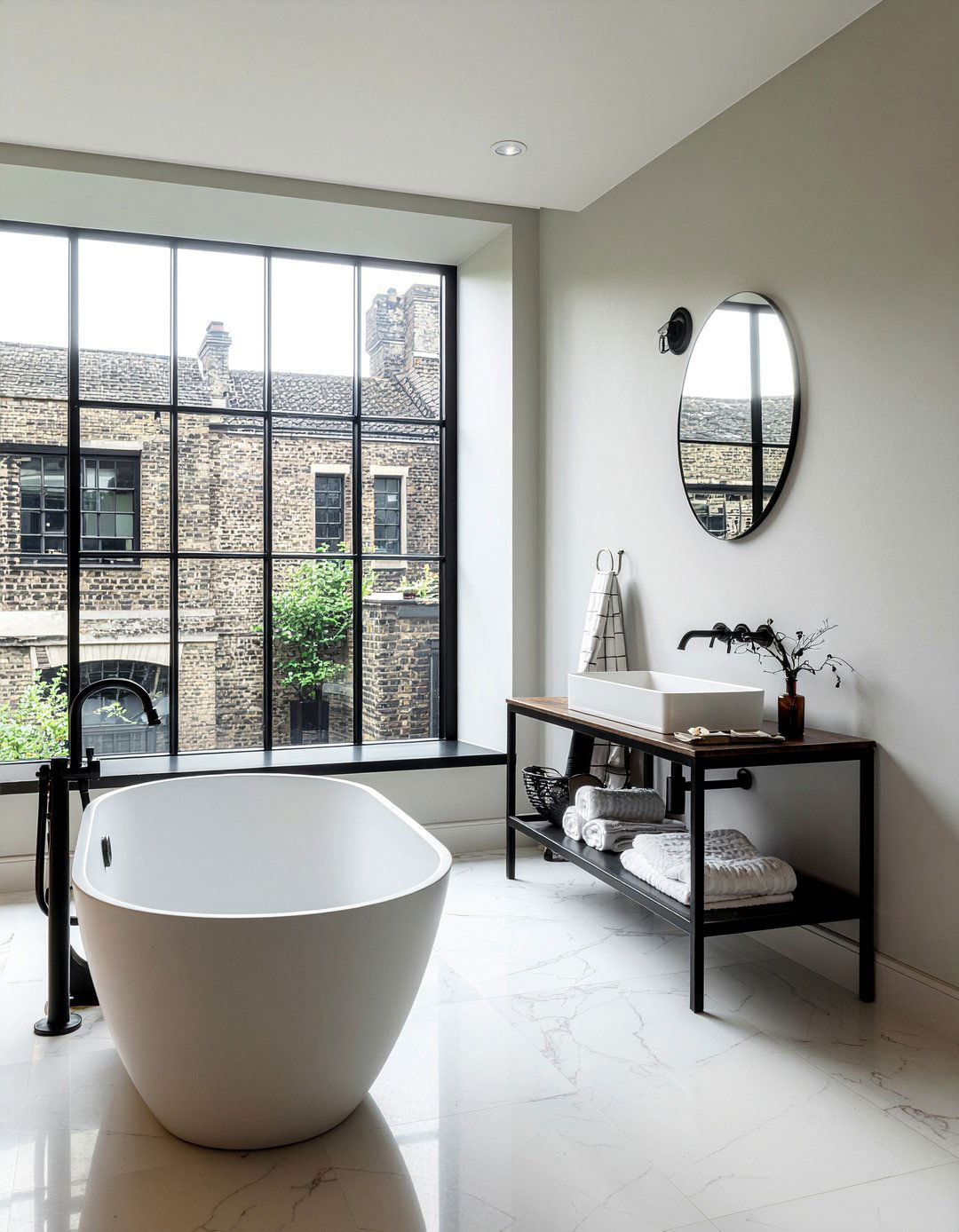 Crittall Style Window - 30 bathroom natural light ideas