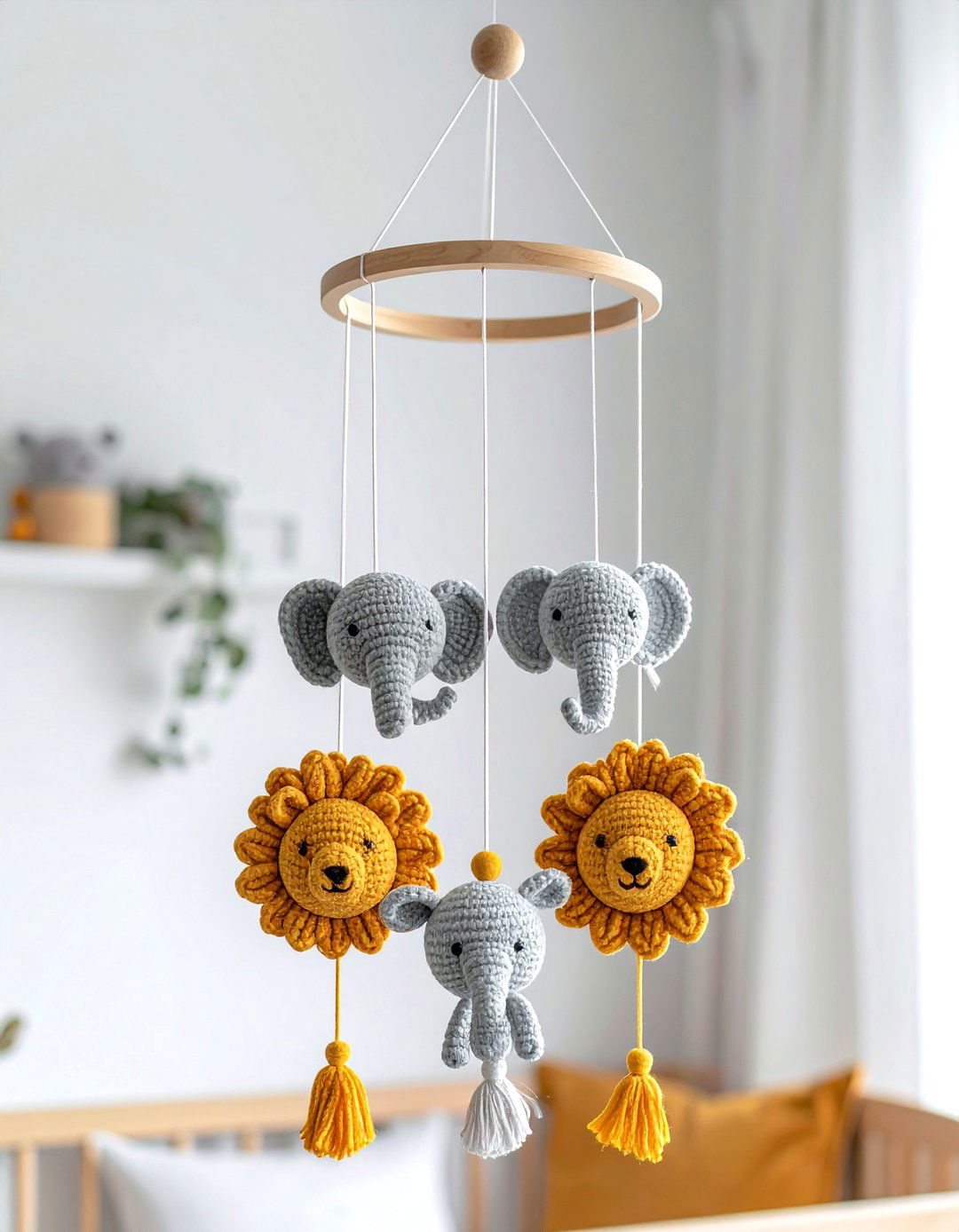 Crochet Animal Nursery Mobile - 30 nursery mobile ideas