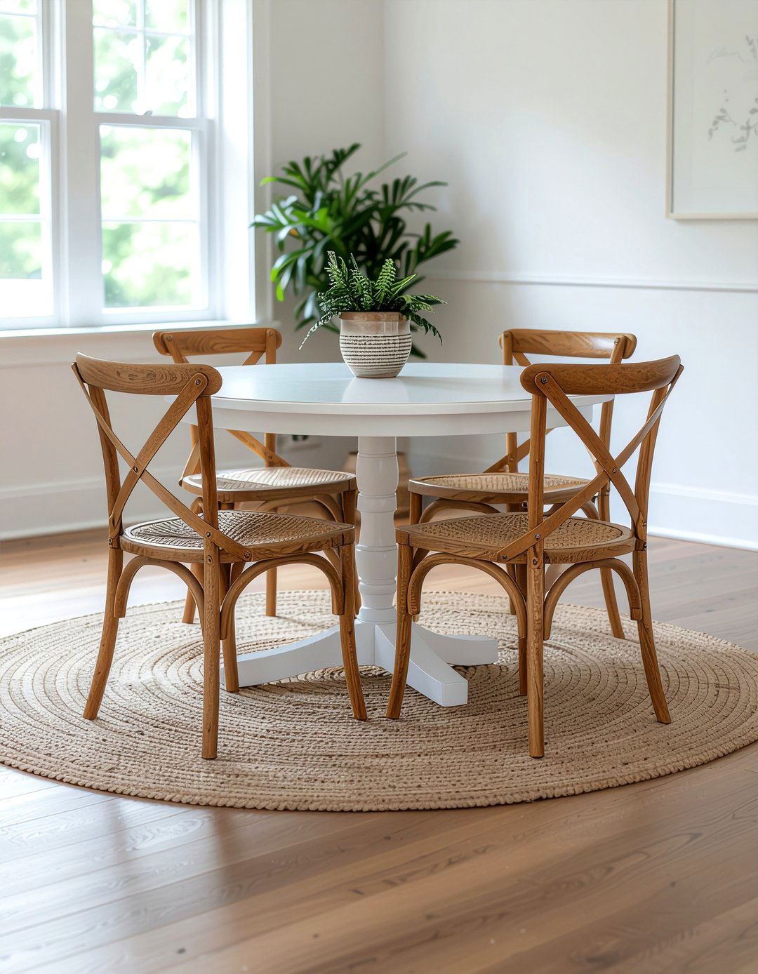 Cross Back Chair - 30 farmland dining room ideas