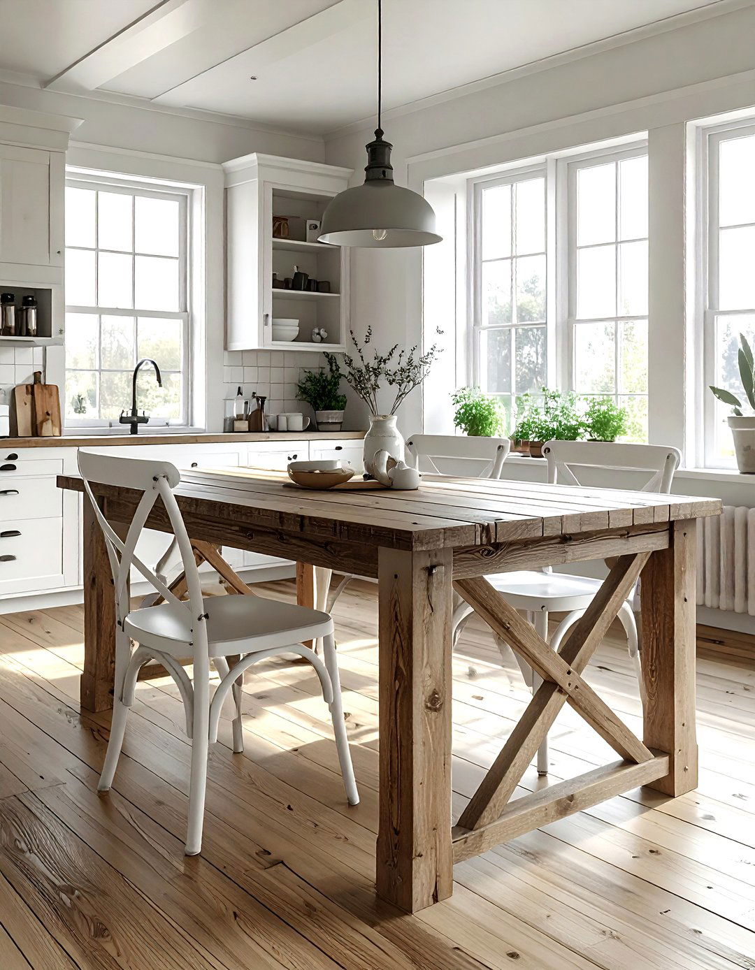 Cross Back Metal Chair - 30 metal dining chair ideas