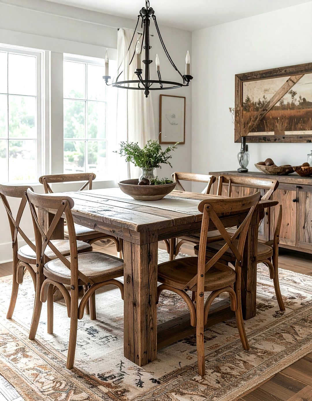 Cross back chair - 30 wood dining chair ideas