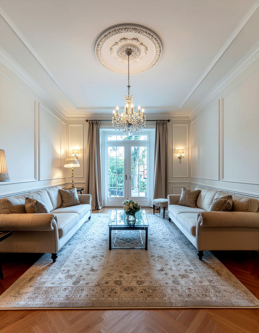 Crown Molding - 30 budget living room ideas