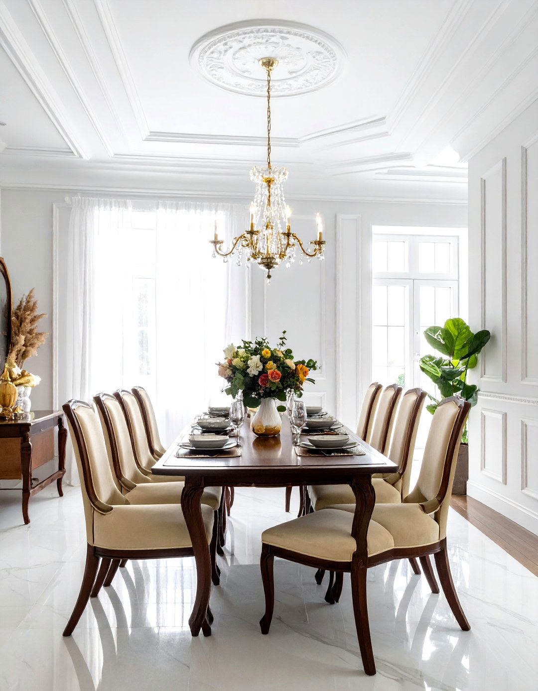 Crown Molding - 30 traditional dining room ideas