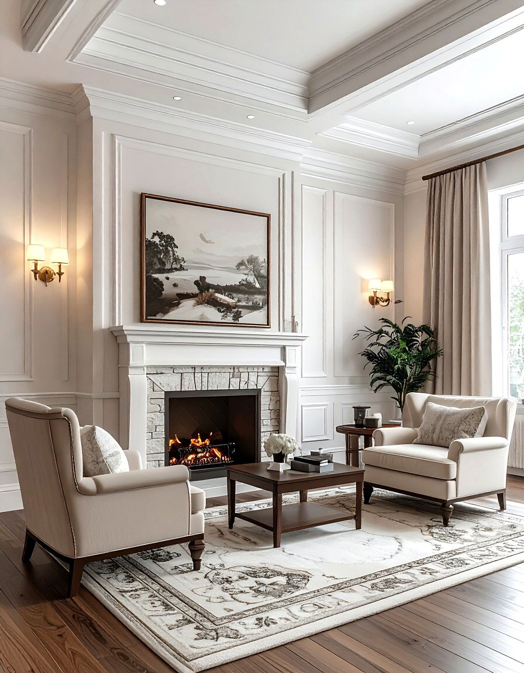 Crown molding - 30 living room molding ideas